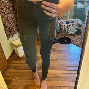 army green cargo skinny jeans